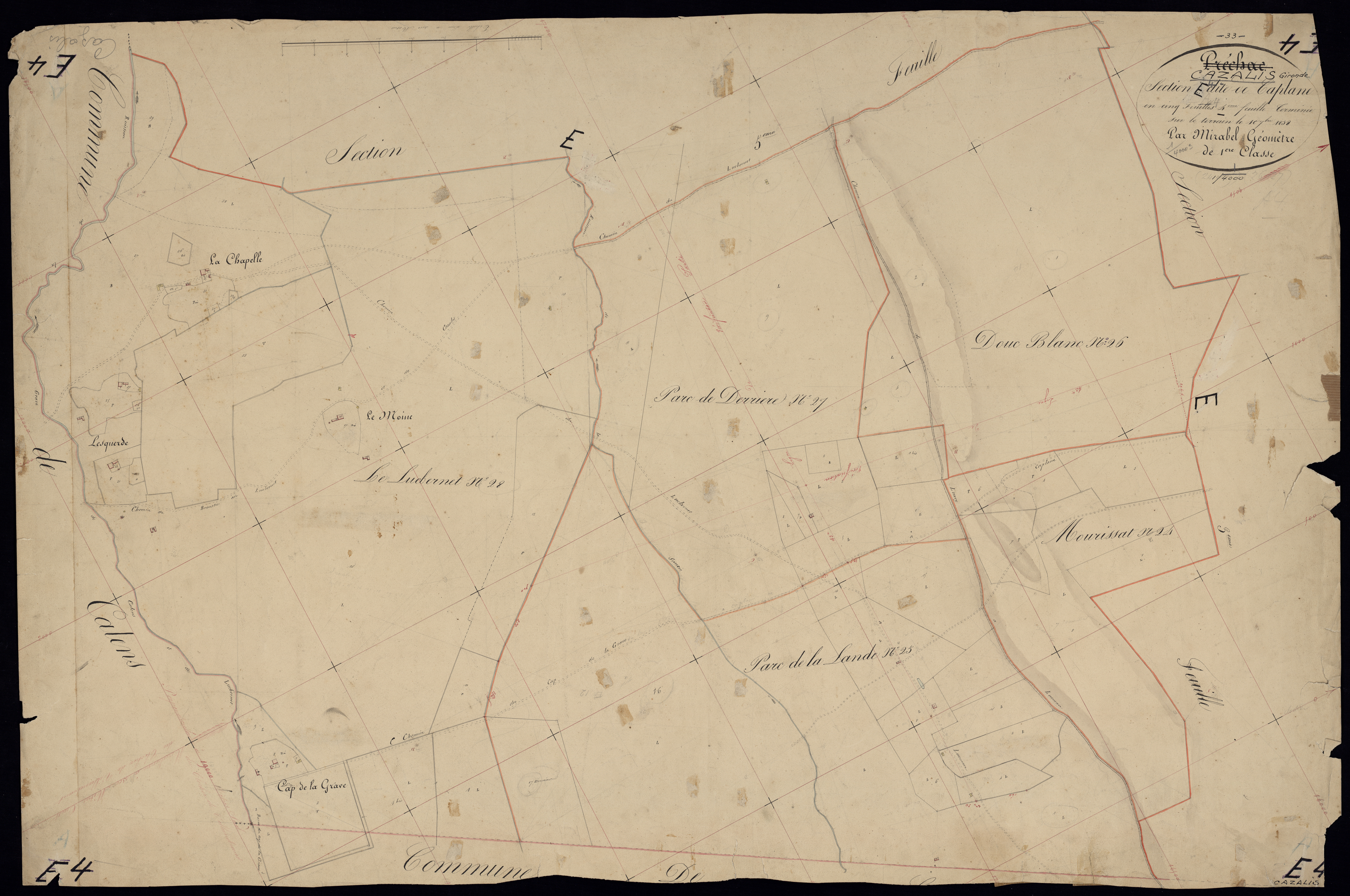 Cazalis - -Section E feuille 4 : Caplan