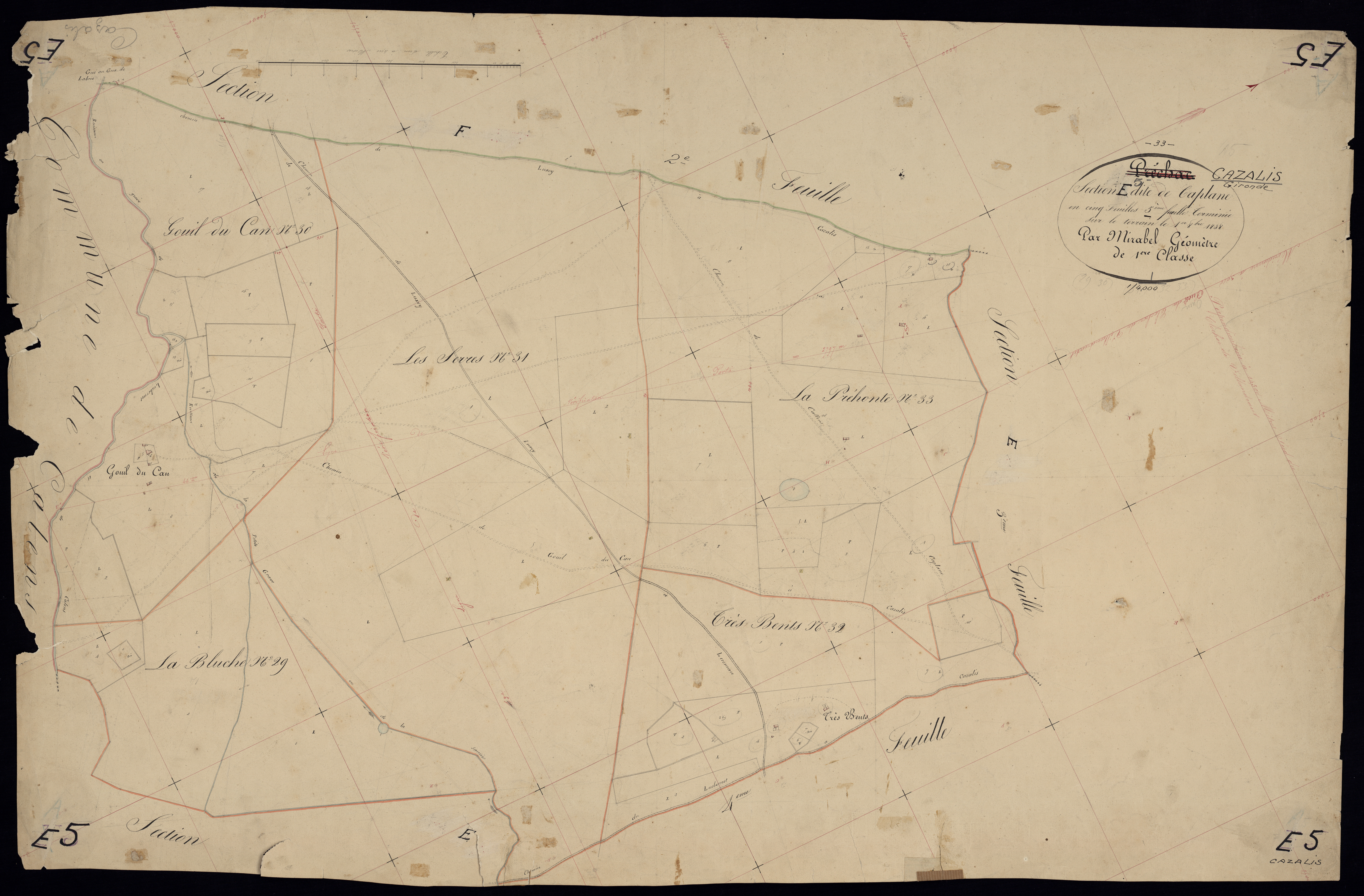 Cazalis - -Section E feuille 5 : Caplan