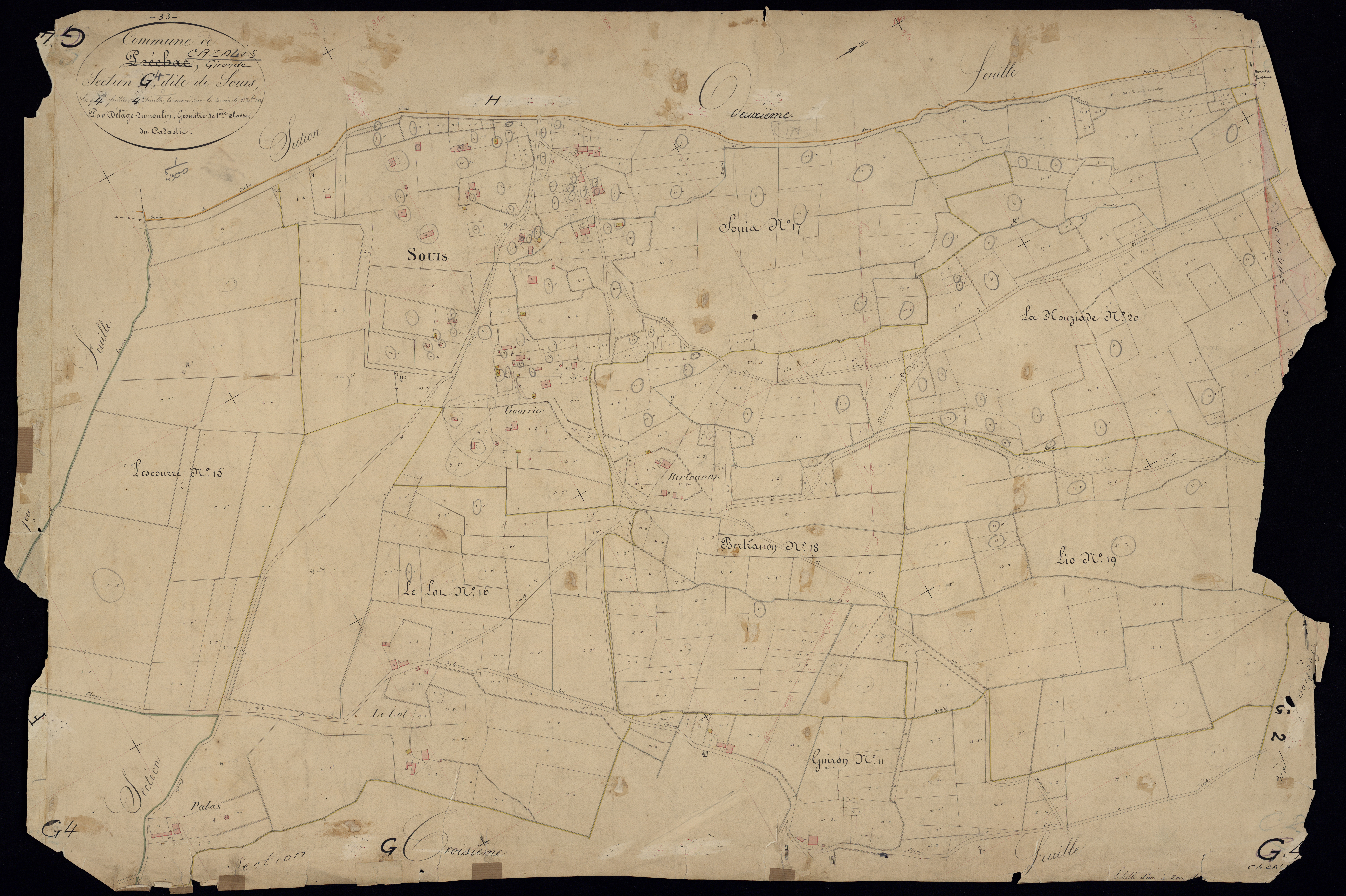 Cazalis - -Section G feuille 4 : Louis