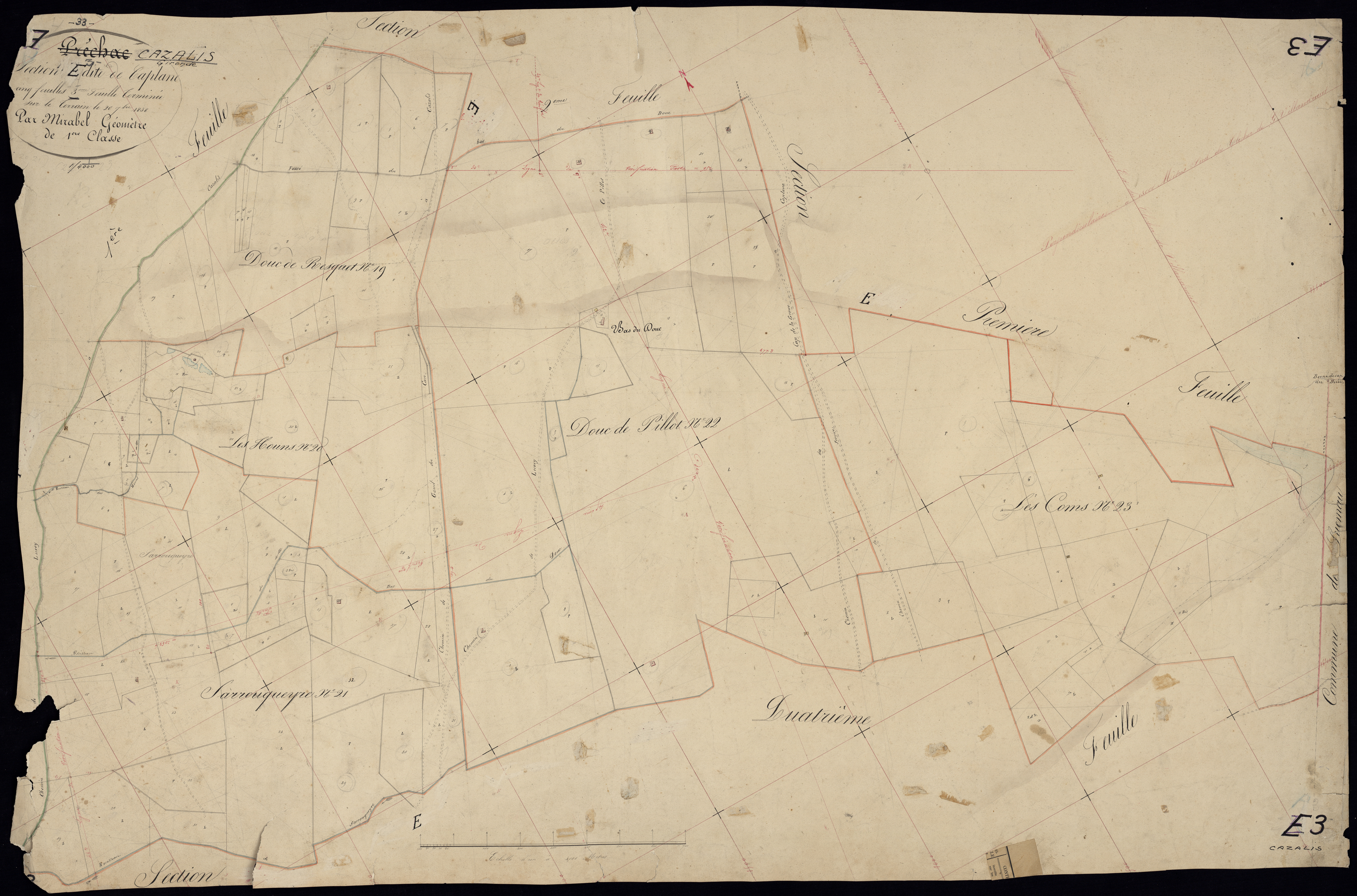Cazalis - -Section E feuille 3 : Caplan