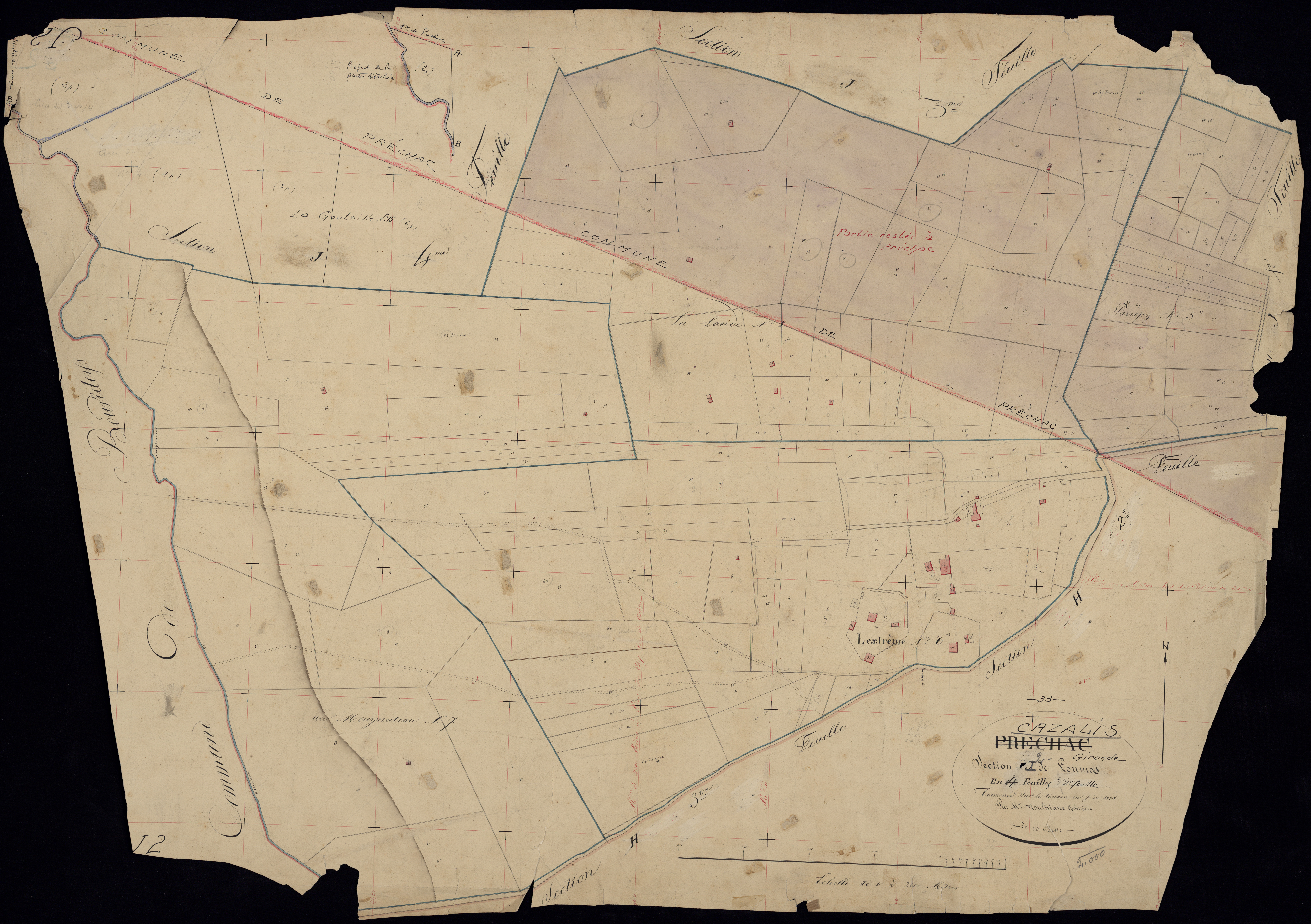 Cazalis - -Section I feuille 2 : Loumos