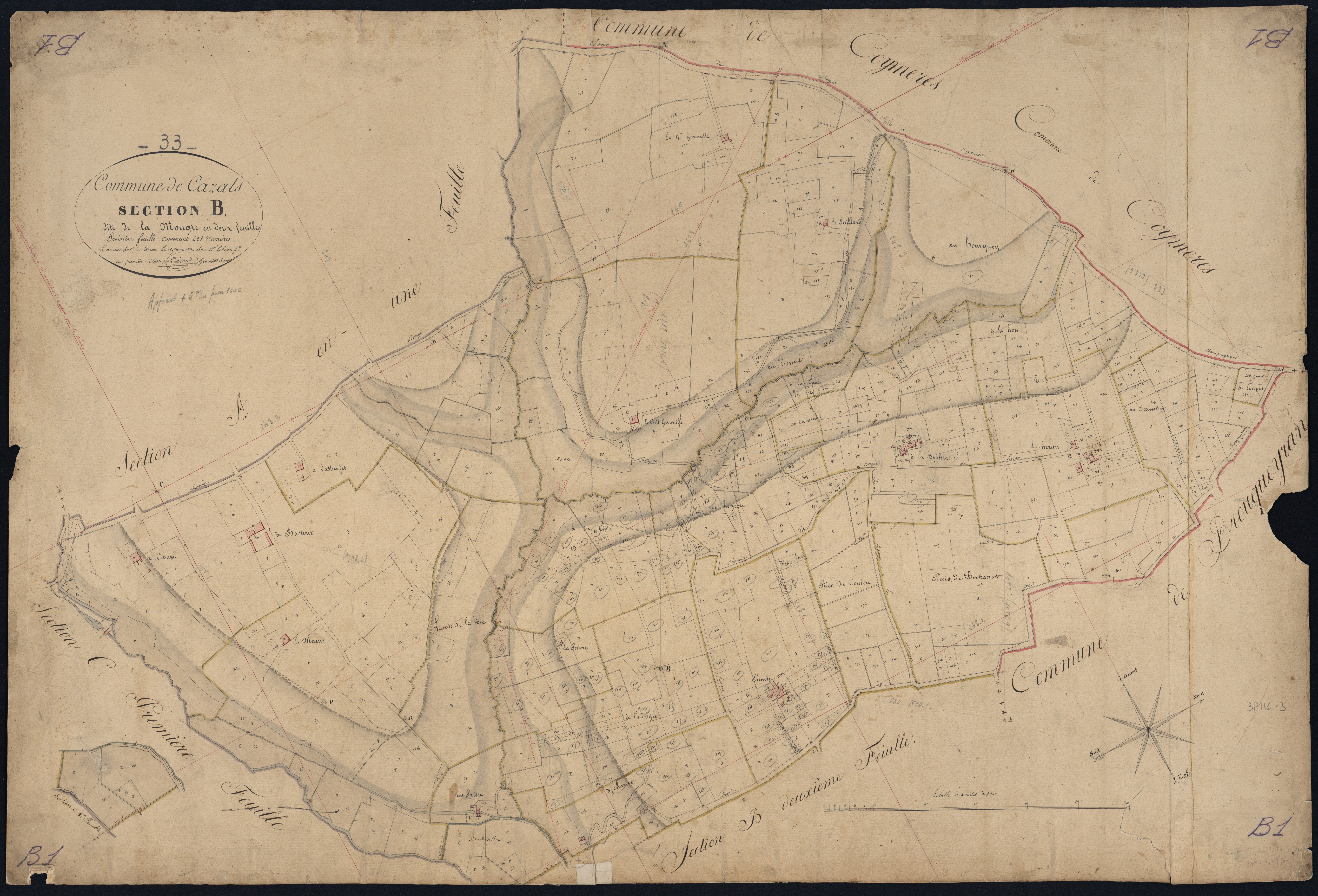 Cazats - -Section B feuille 1 : La Mongie