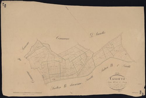 Cazaugitat - -Section B feuille 3 : Launay