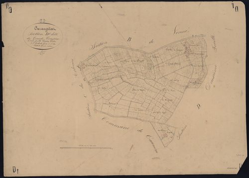 Cazaugitat - -Section D feuille 1 : Les Grands-Courjaux
