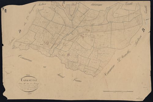 Cazaugitat - -Section B feuille 4 : Launay