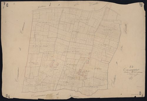 Cazaugitat - -Section D feuille 4 : Les Grands-Courjaux