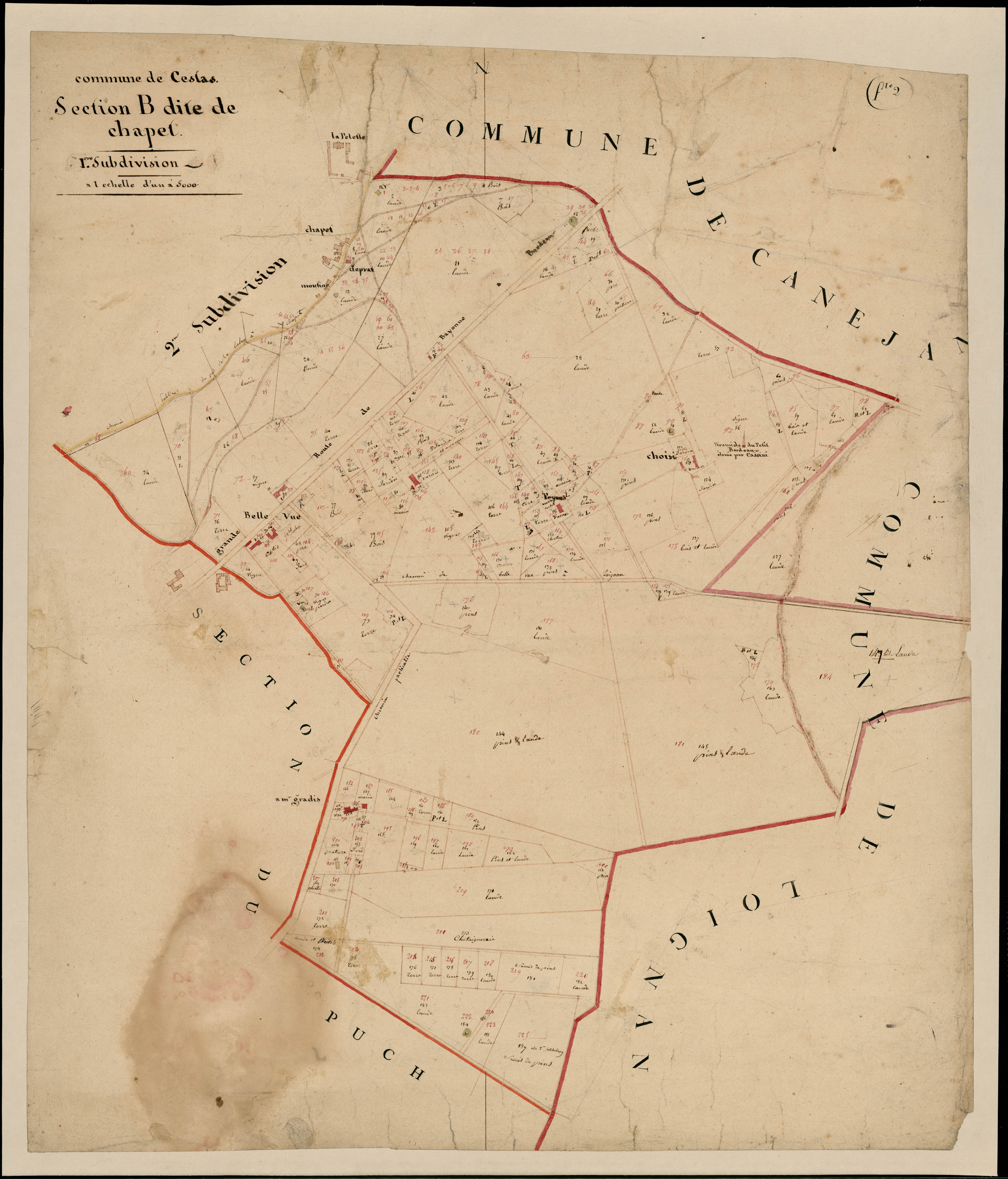 Cestas - -Section B feuille 1 : Chapet