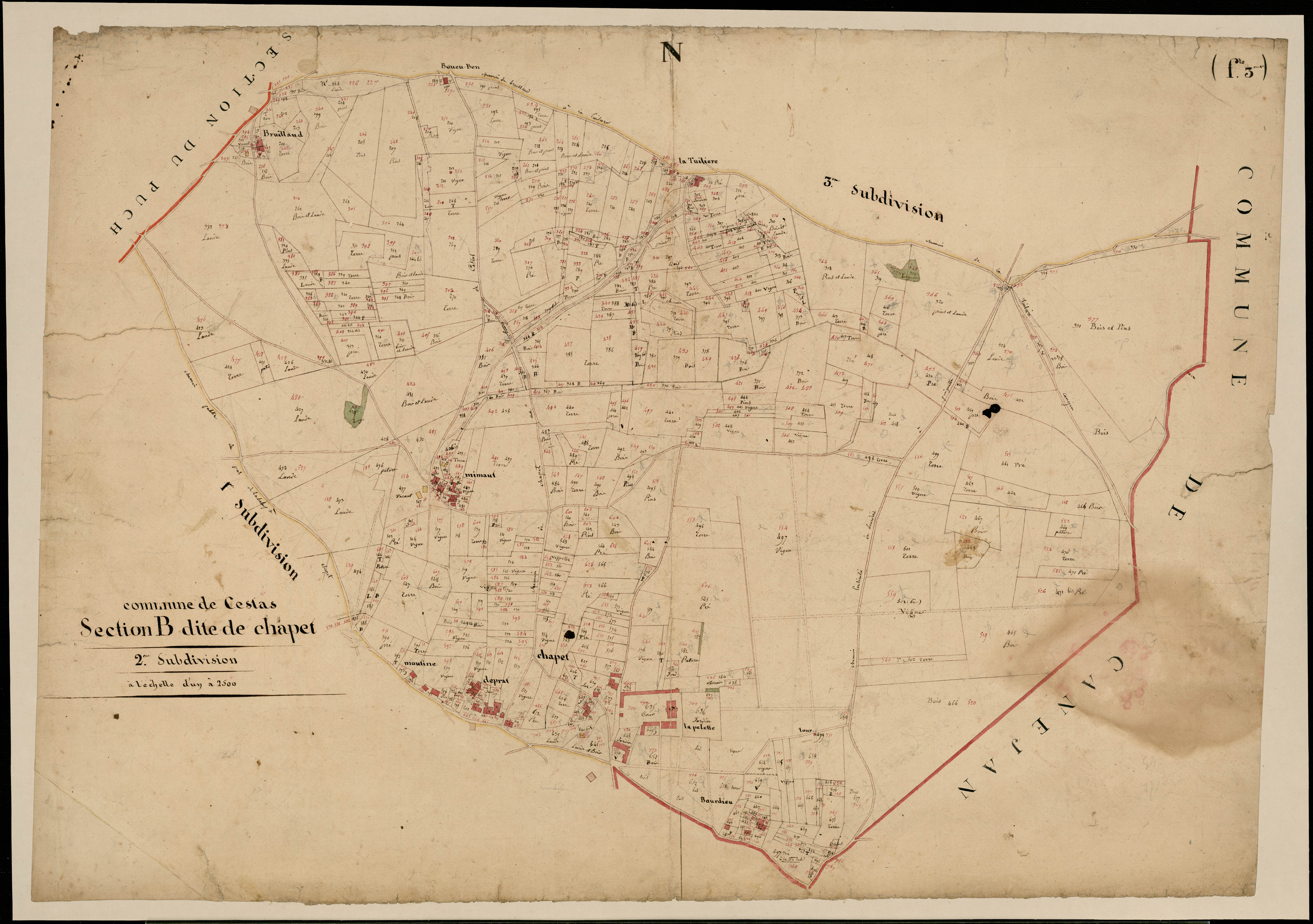 Cestas - -Section B feuille 2 : Chapet