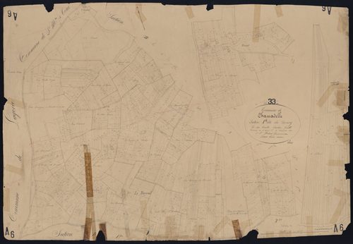 Chamadelle - -Section A feuille 6 : Le Bourg