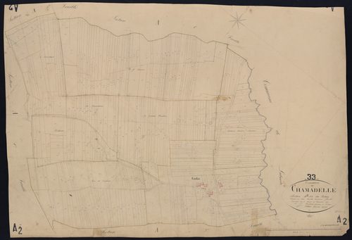 Chamadelle - -Section A feuille 2 : Le Bourg