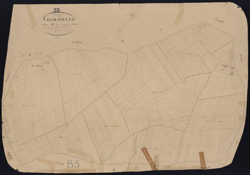 Chamadelle - -Section B feuille 3 : Grand-Maudet