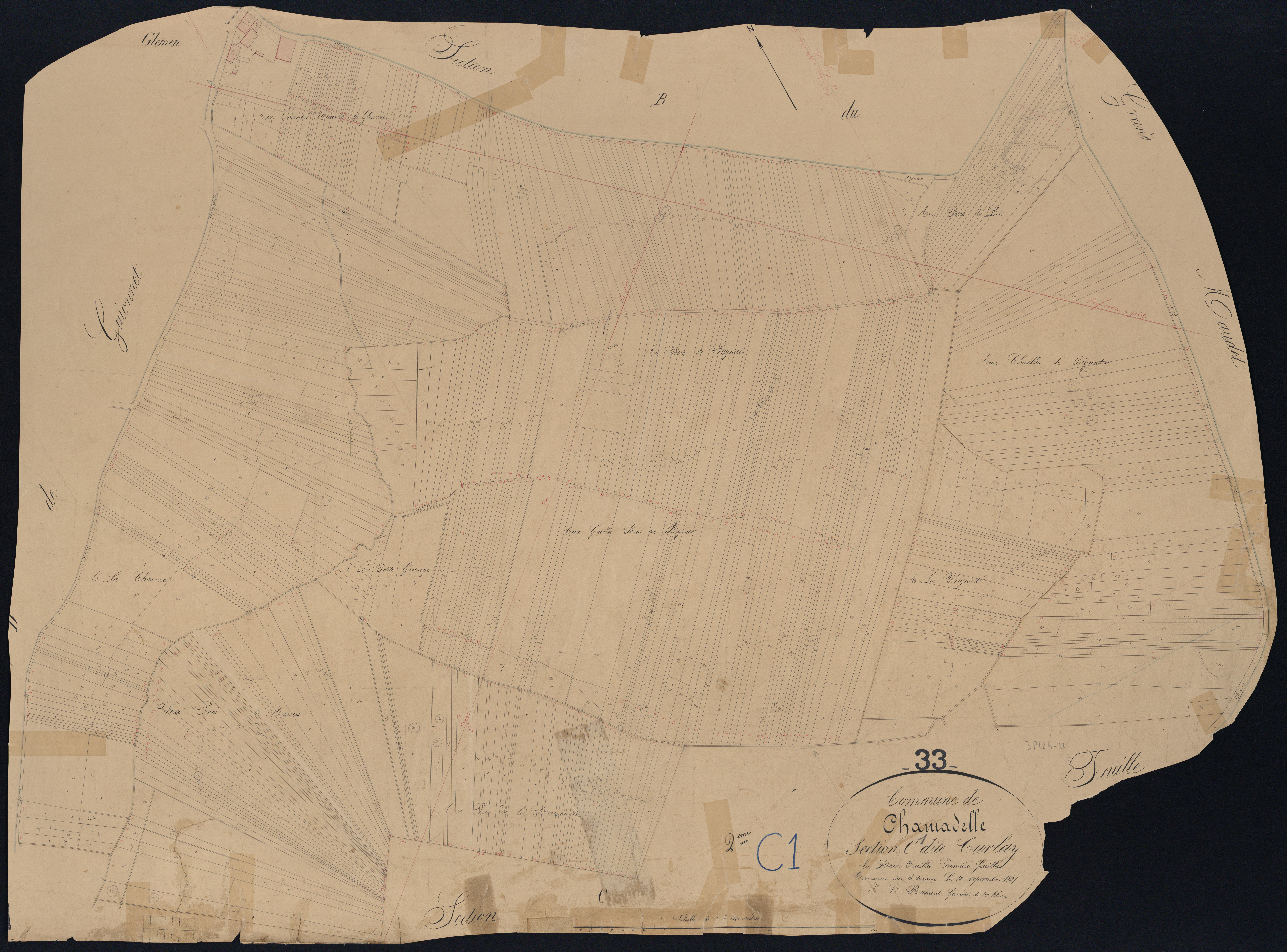 Chamadelle - -Section C feuille 1 : Turlay