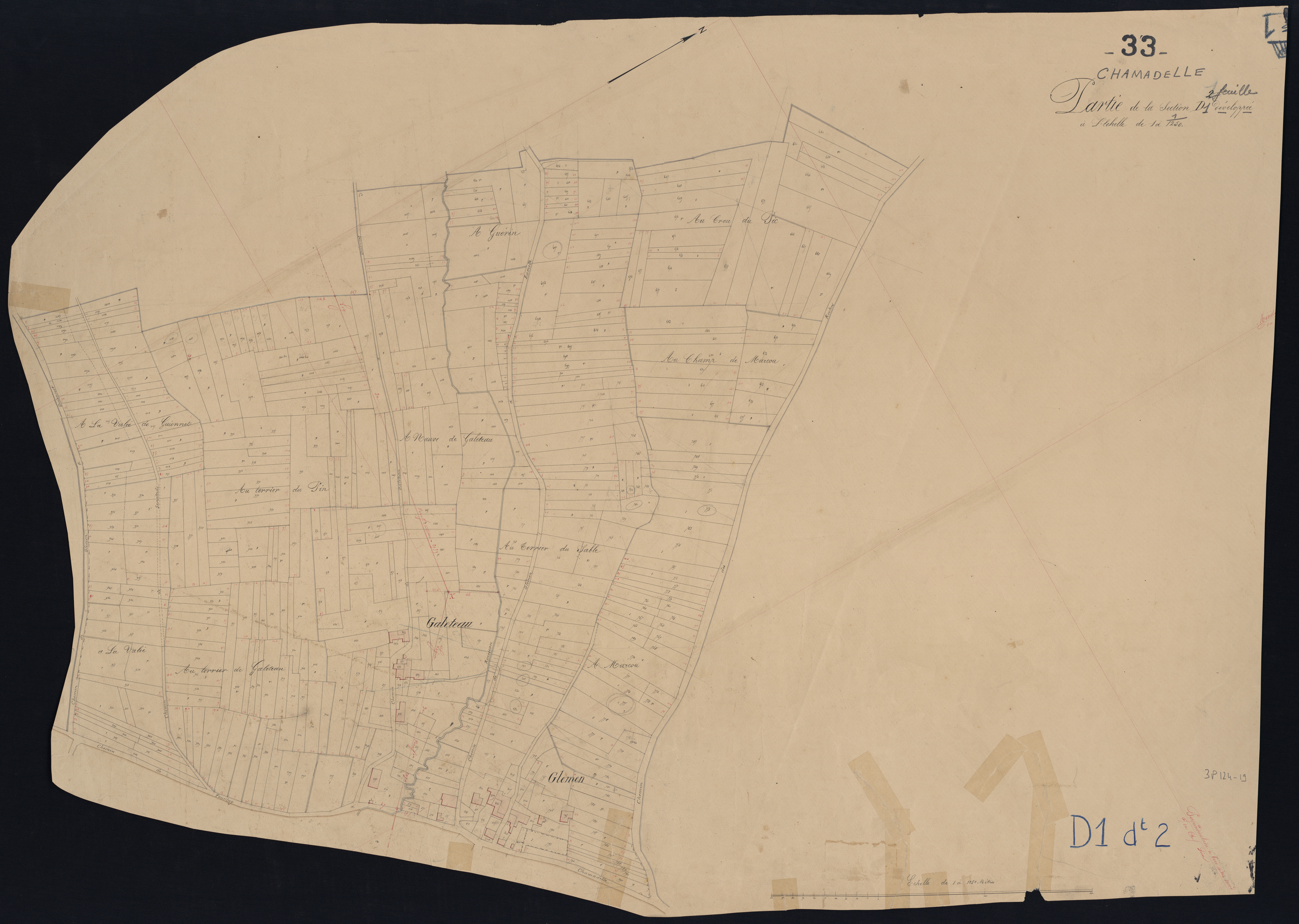Chamadelle - -Section D feuille 1 : Guionnet