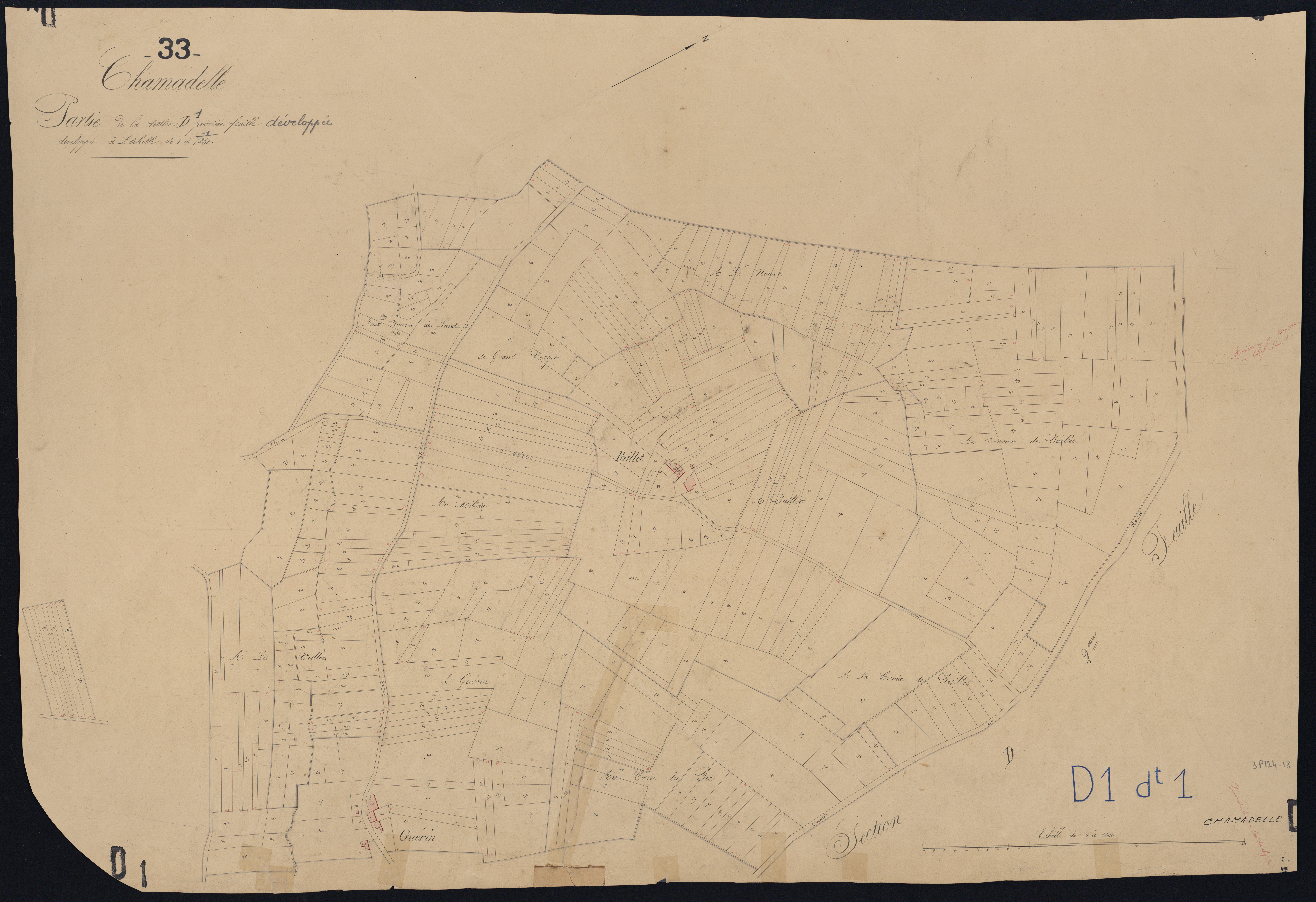Chamadelle - -Section D feuille 1 : Guionnet