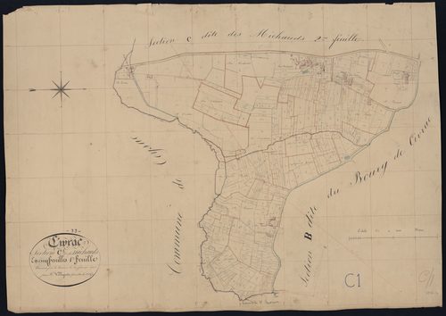 Civrac-de-Blaye - -Section C feuille 1 : Les Michauds