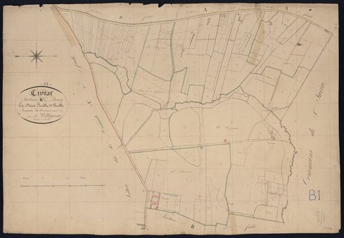 Civrac-de-Blaye - -Section B feuille 1 : Le Bourg