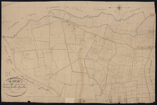 Civrac-de-Blaye - -Section D feuille 1 : La Gaucherie