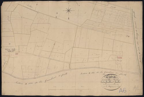 Civrac-de-Blaye - -Section A feuille 6 : Les Berlans