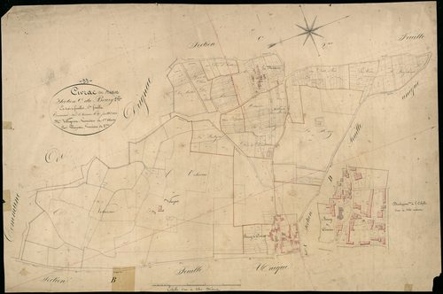 Civrac-en-Médoc - -Section C feuille 1 : Le Bourg