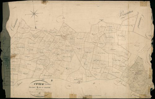 Civrac-en-Médoc - -Section A feuille unique : Lalande