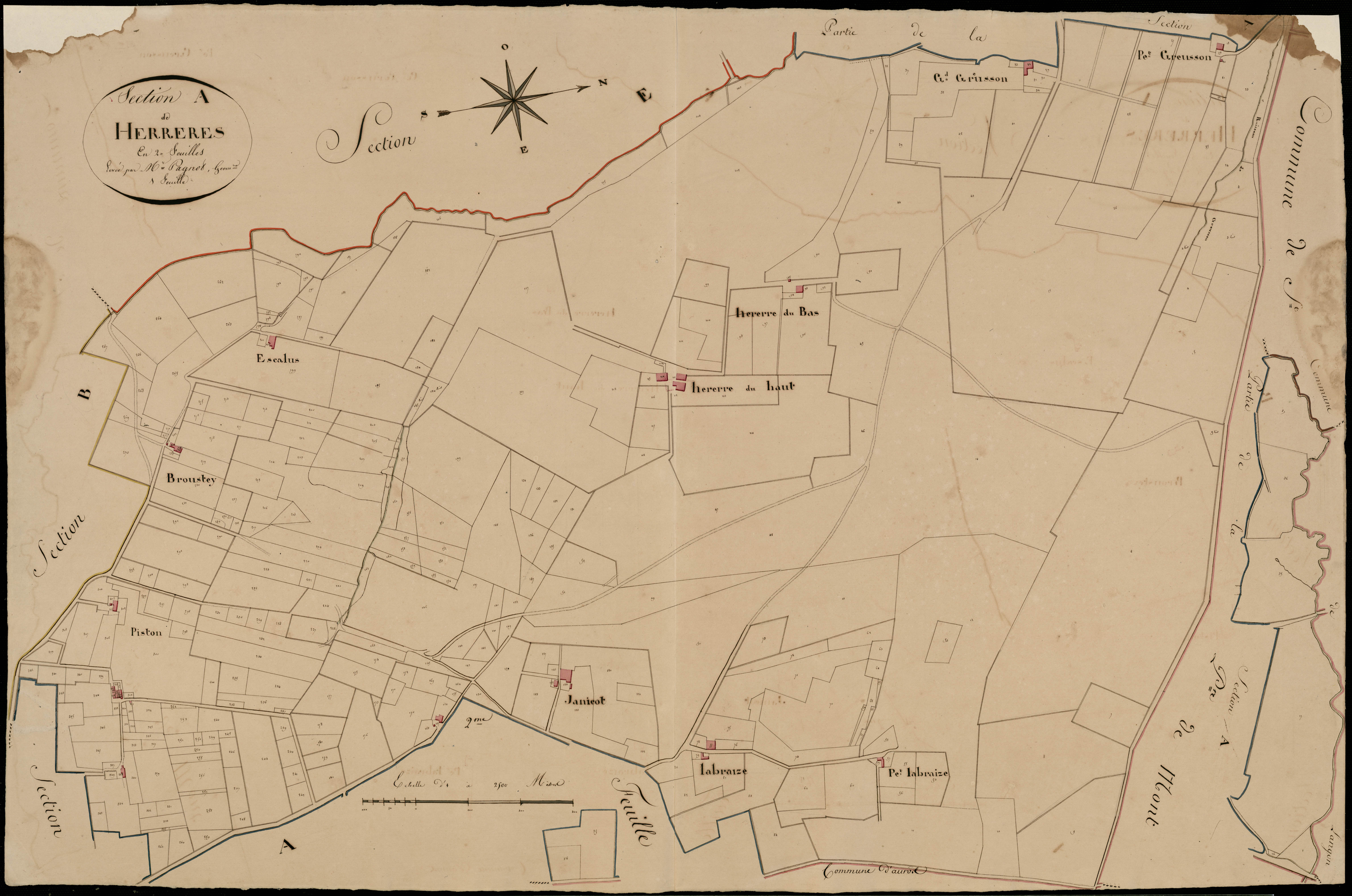 Coimères - -Section A feuille 1 : Herrères