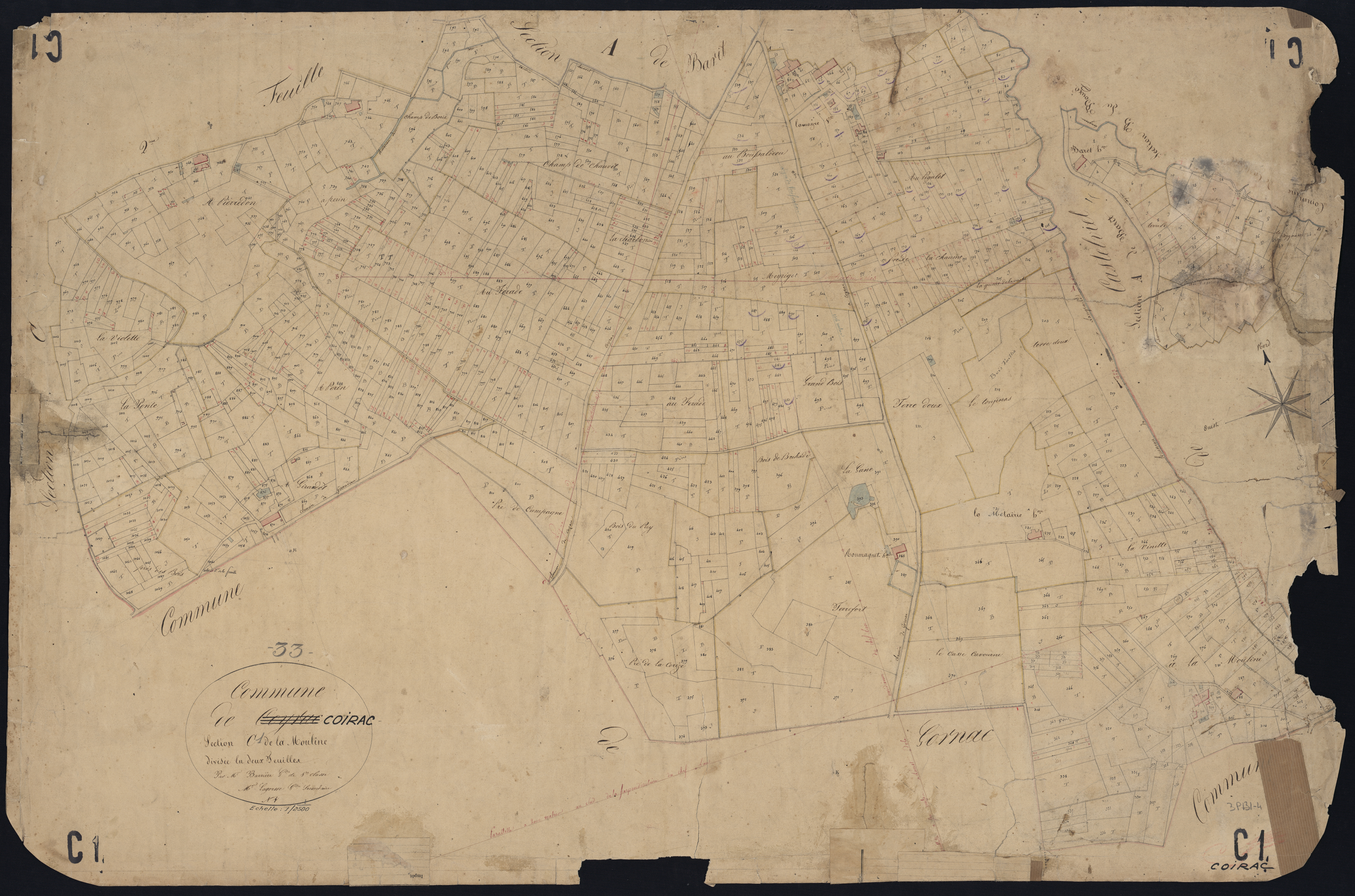 Coirac - -Section C feuille 1 : La Mouline