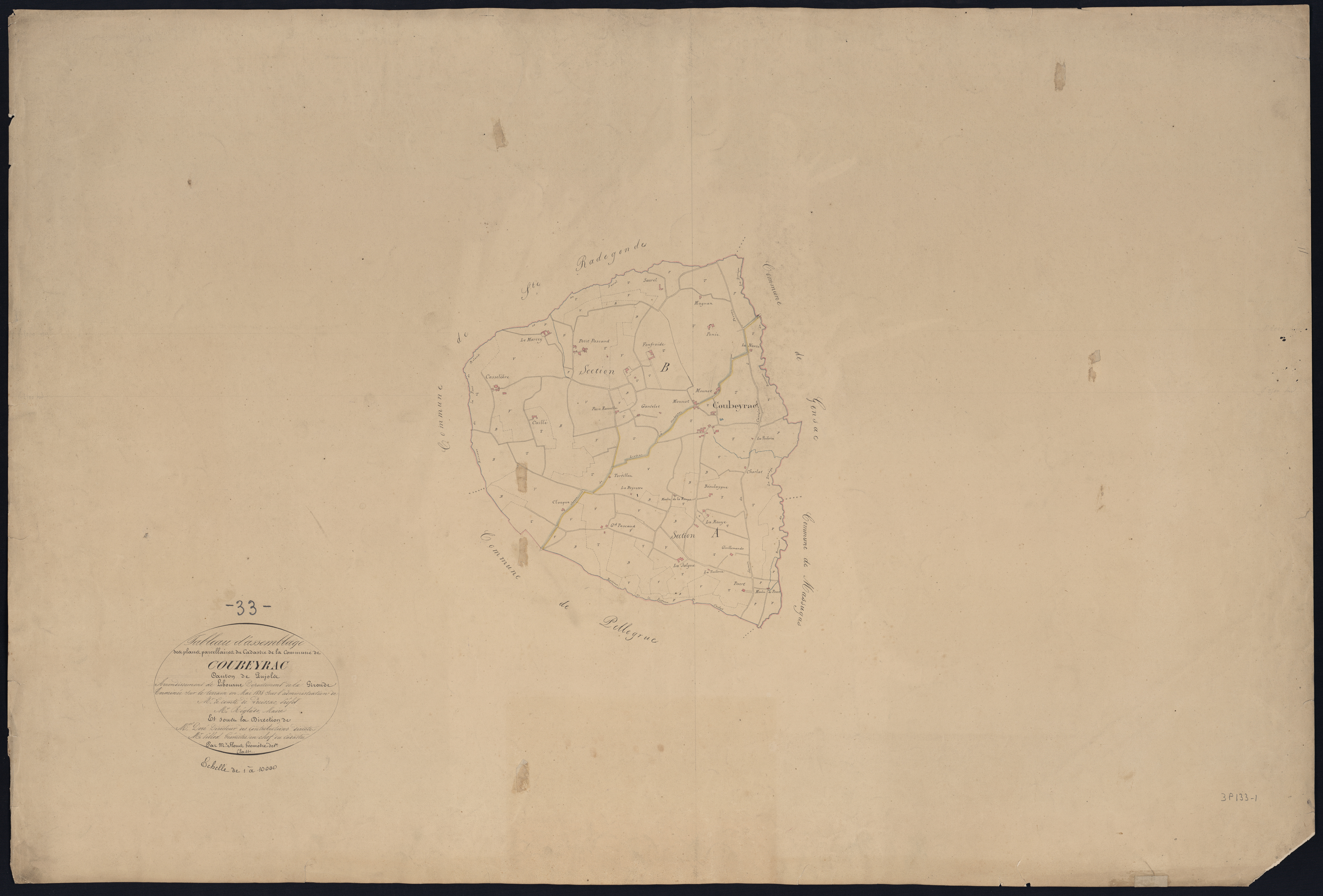Coubeyrac - -Tableau d'assemblage
