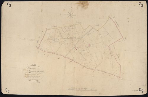 Cours-de-Monségur - -Section C feuille 2 : Les Terres-Rouges