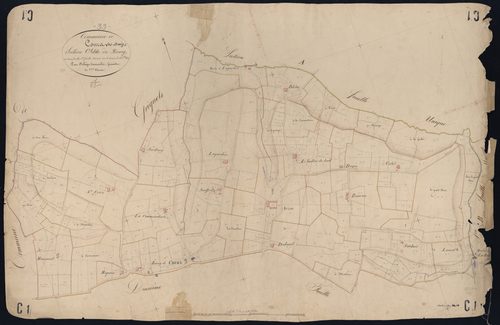 Cours-les-Bains - -Section C feuille 1 : Le Bourg