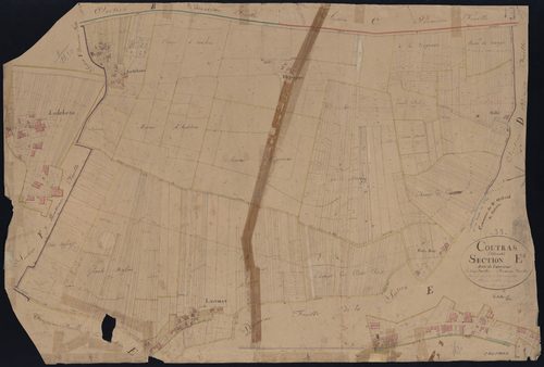 Coutras - -Section E feuille 1 : Lauvirat