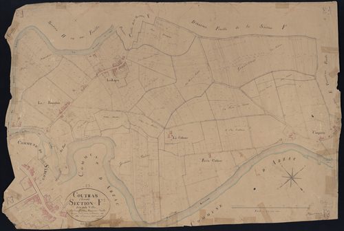 Coutras - -Section F feuille 3 : La Ville
