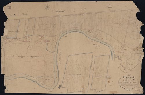 Coutras - -Section D feuille 3 : Troquereau-de-L'Isle