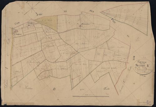 Coutras - -Section B feuille 1 : Les Landes