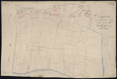 Coutras - -Section D feuille 3 : Troquereau-de-L'Isle