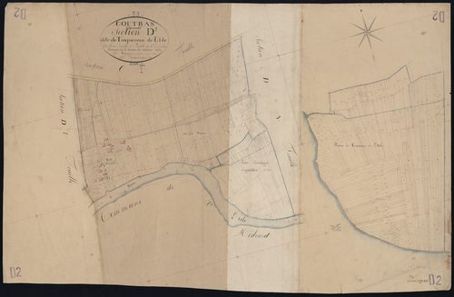 Coutras - -Section D feuille 2 : Troquereau-de-L'Isle