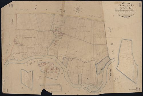 Coutras - -Section D feuille 1 : Troquereau-de-L'Isle