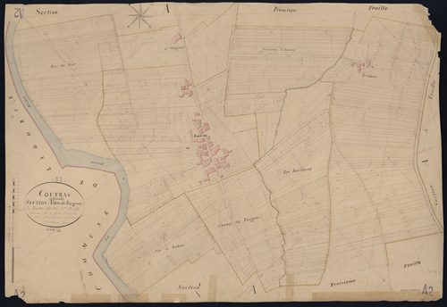 Coutras - -Section A feuille 2 : Fargues