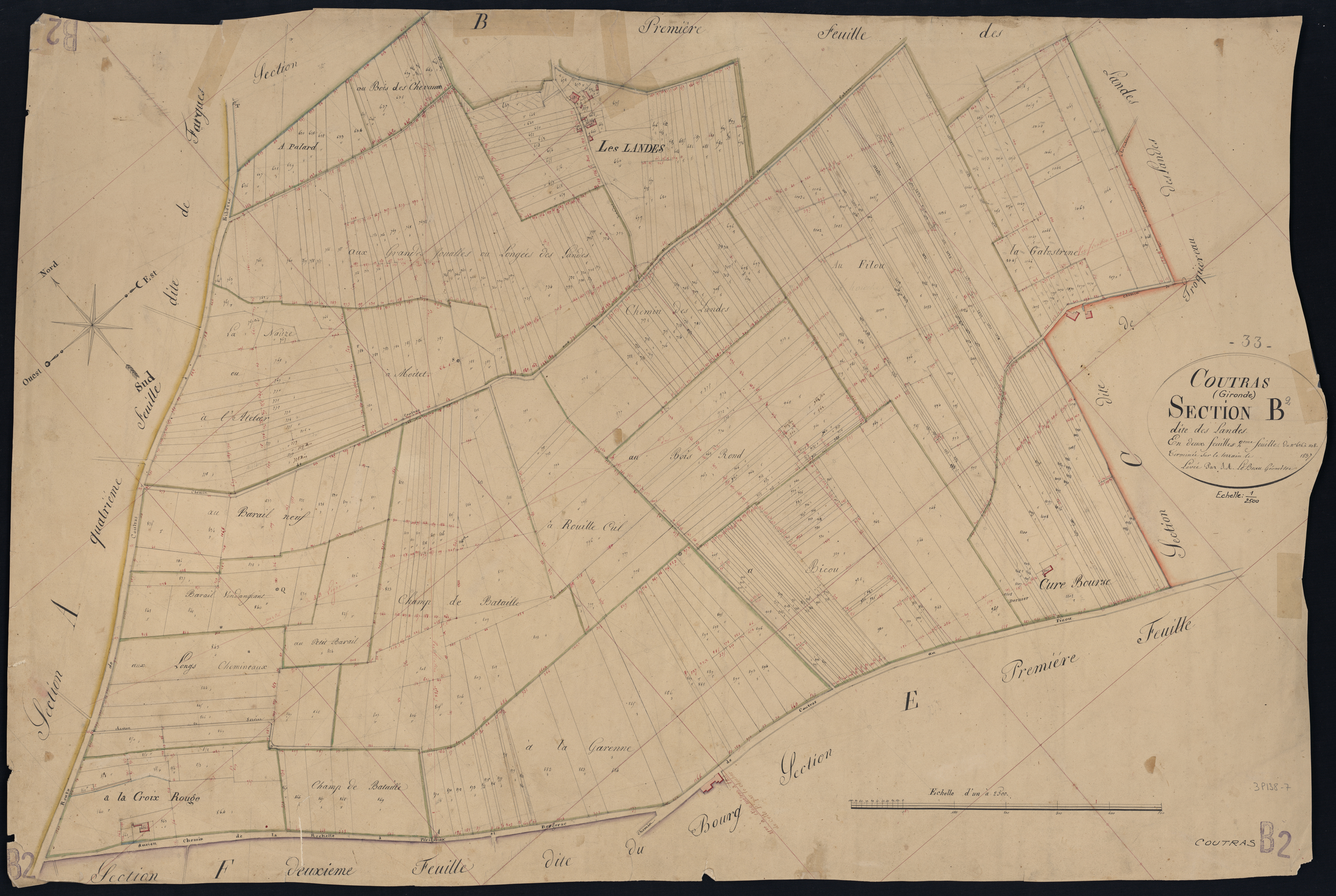 Coutras - -Section B feuille 2 : Les Landes