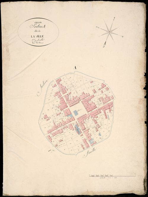Créon - -Section A feuille 3 : La Ville