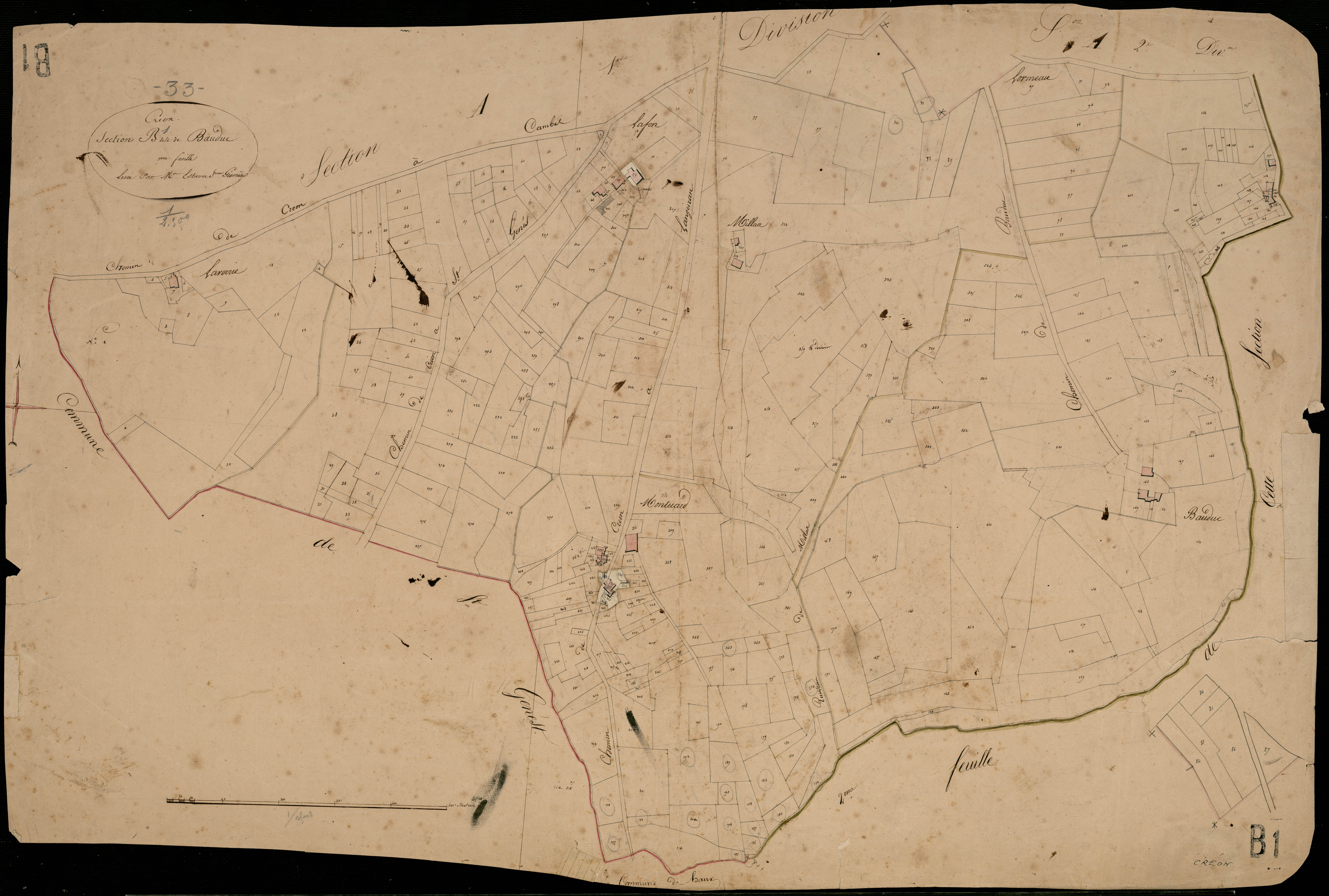 Créon - -Section B feuille 1 : Bauduc
