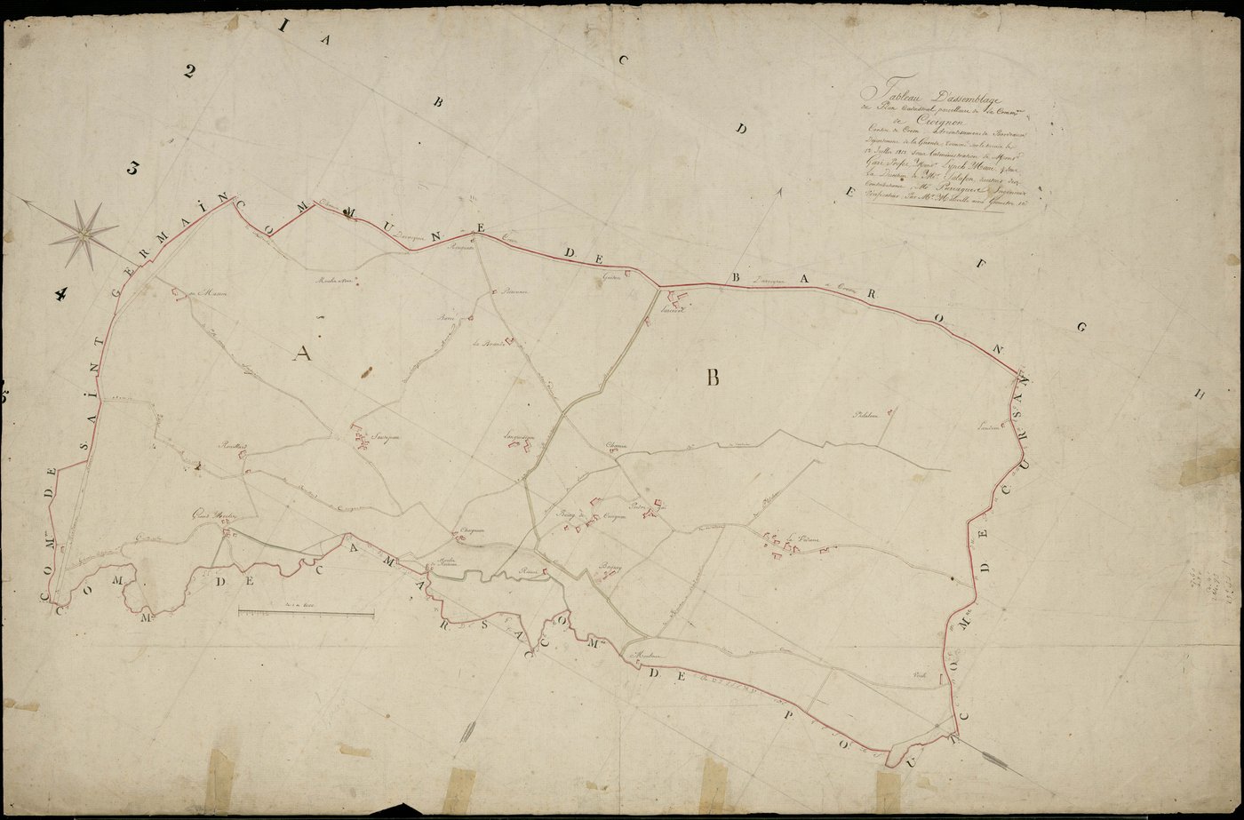 Croignon - -Tableau d'assemblage