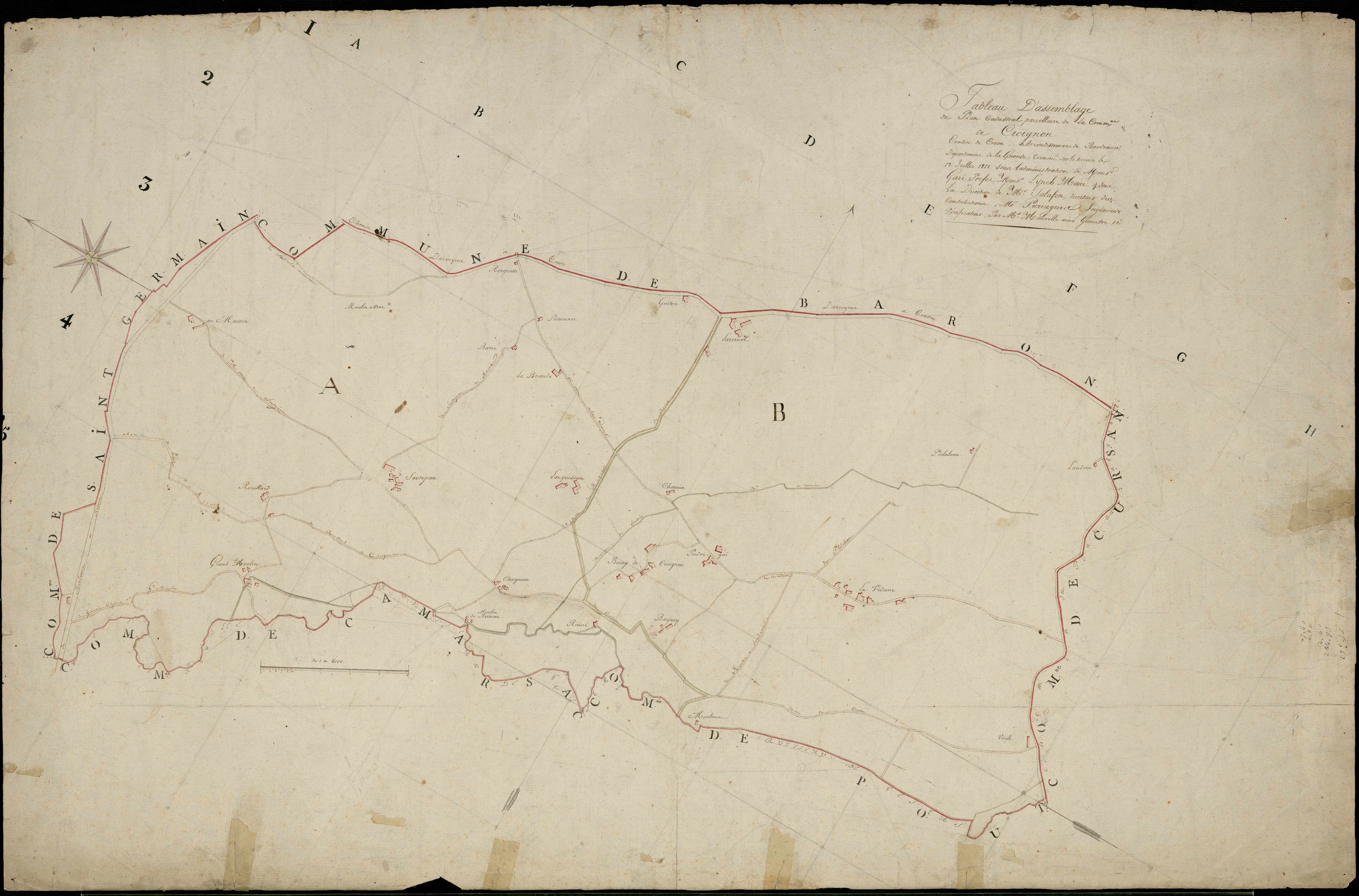 Croignon - -Tableau d'assemblage