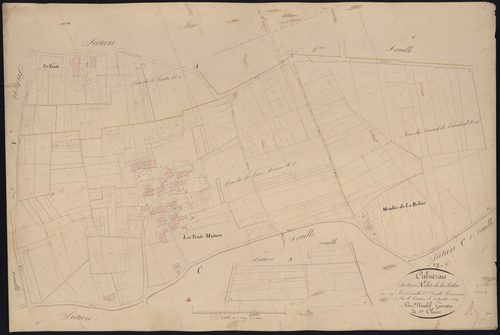 Cubnezais - -Section A feuille 5 : La Belue