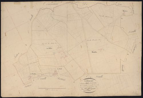 Cubnezais - -Section A feuille 2 : La Belue
