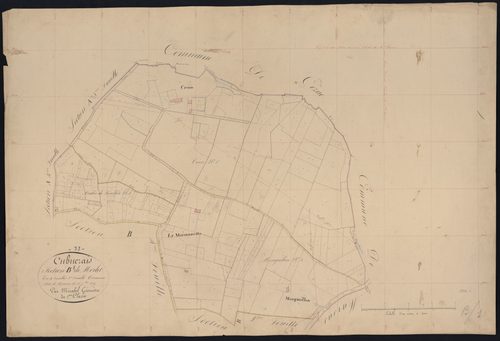 Cubnezais - -Section B feuille 1 : Merlet