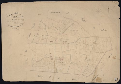 Cubzac-les-Ponts - -Section B feuille 2 : Le Bourg