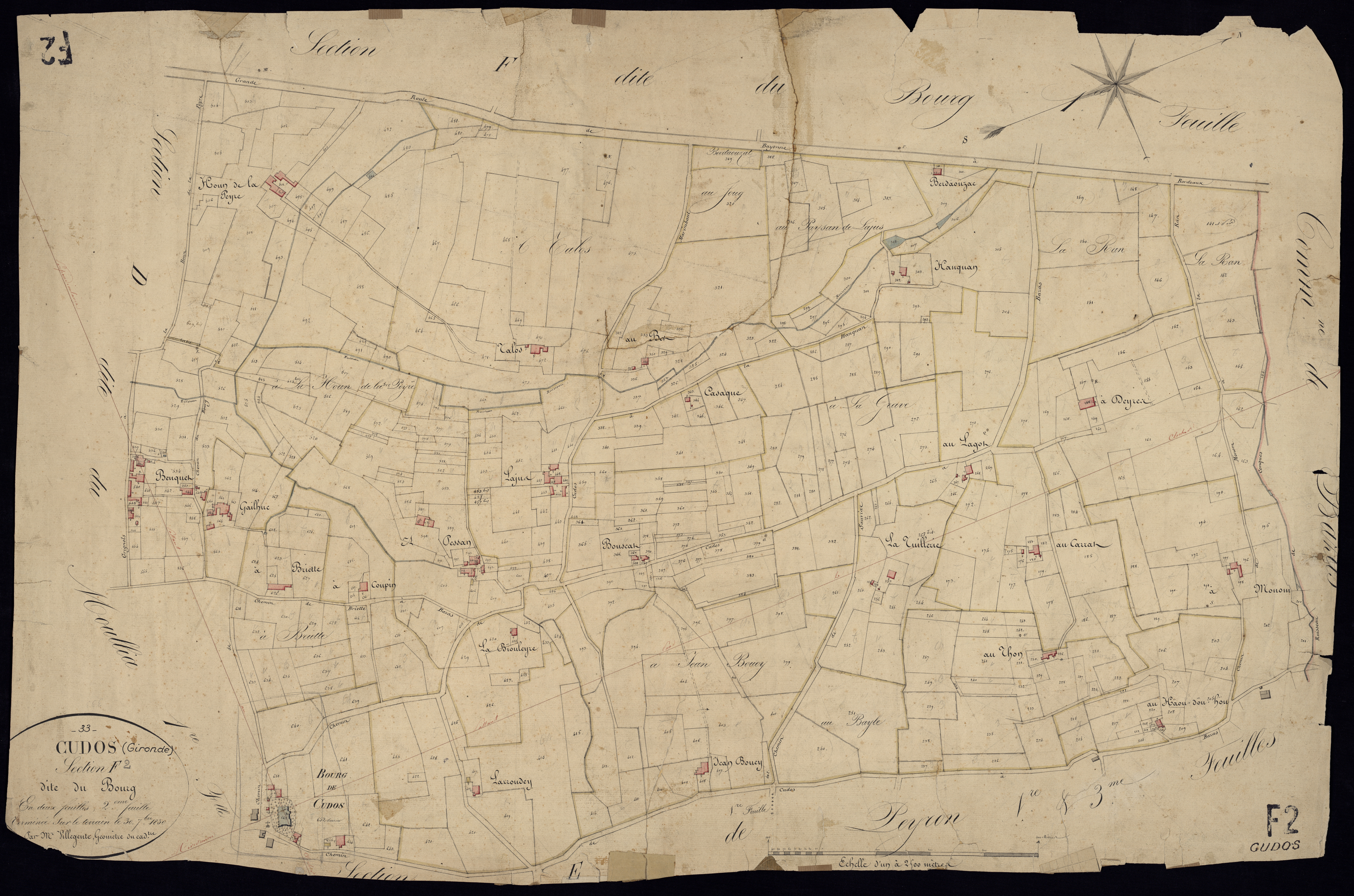 Cudos - -Section F feuille 2 : Le Bourg
