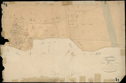 Cussac-Fort-Médoc - -Section B feuille 3 : Loste