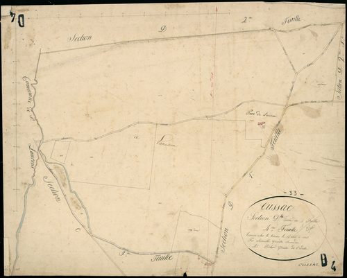 Cussac-Fort-Médoc - -Section D feuille 4 : Sainte-Gemme