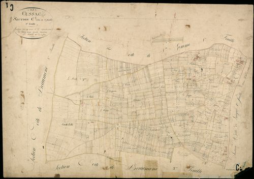 Cussac-Fort-Médoc - -Section C feuille 1 : Beaumont